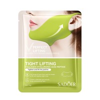 Sangle de réduction du double menton, patch en coton raffermissant et liftant pour le menton, masques faciaux en feuille pour un effet lifting en V