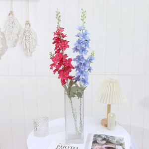 Commercio all'ingrosso delphinium artificiale blu <span class=keywords><strong>viola</strong></span> finta seta Delphinium stelo <span class=keywords><strong>lungo</strong></span> <span class=keywords><strong>fiore</strong></span> di giacinto per la casa di nozze - Product Image 3