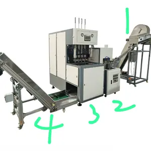 4cavity Preform loader, oven, blower and bottle conveyor Good Price Semi Automatic Small Plastic PET Mineral Water Bottle