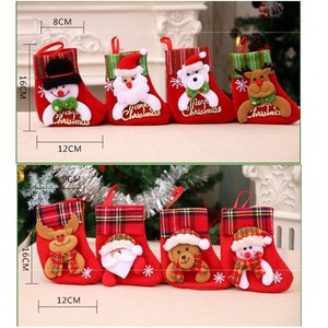 Suspendu Père Noël Bonhomme <span class=keywords><strong>De</strong></span> Neige Poupées Dessin Animé Bonbons Cadeau Jouet Bas Gants XMAS Arbre Ornement Chaussette pour Fête <span class=keywords><strong>De</strong></span> Noël Maison Chambre Décor - Product Image 6