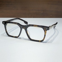Gafas Ópticas de Diseño de Alta Calidad para Hombre y Mujer, Modelo Punk 8266, Talla 53-19-150, Monturas de Acetato y Titanio de Lujo para Negocios