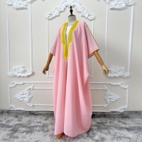 Robe de Soirée de Luxe pour Femme, Abaya Rose, Bisht, pour Mariage Arabe, Mariage Palestinien, Douche Nuptiale, Dubaï 2026