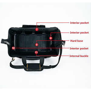 Bolsa Organizadora de Herramientas Resistente al Agua, de Boca Ancha y Fondo Rígido, Personalizable - Product Image 2