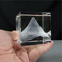 Blank 3D Laser Handgemachten custom k9 Solid blank kristall würfel magie Kristall Glas Cube für gravur
