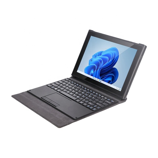 10.1" Rugged Industrial Professional Tablet Octa Core 8GB Qualcomm 2.4GHz Detachable Keyboard Windows 11 Pro Dual Laptop 4G LTE