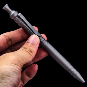 Bolígrafo EDC de Titanio con Mecanizado CNC, Fabricación por Electroerosión por Hilo, Venta Directa Exclusiva de Fábrica, Bolígrafo de Firma para Defensa Personal y Uso en Exteriores - Product Image 2