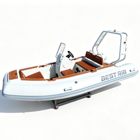 Bateau pneumatique personnalisé RIB 390 avec coque en aluminium, certifié CE, 13 pieds (3,9 m), robuste, pour les sports nautiques et les loisirs en famille