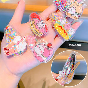 Tracy & <span class=keywords><strong>herry</strong></span> 5ชิ้น/เซ็ตหลากสีทรายดูดโปร่งใสเด็กหญิงผลไม้เลื่อมแวว BB คลิปของขวัญ - Product Image 5