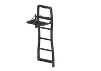 Vente en gros à prix réduit d'accessoires pour camping-car 4 en 1 Support de porte arrière pour caravane avec échelle Porte-pneu Porte-vélo et mini-support