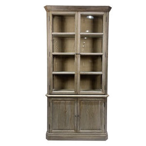 American Style Rural <b>Solid</b> <b>Wood</b> Office <b>Bookcase</b> Storage Cabinet Dining Cabinet - Product Image 1