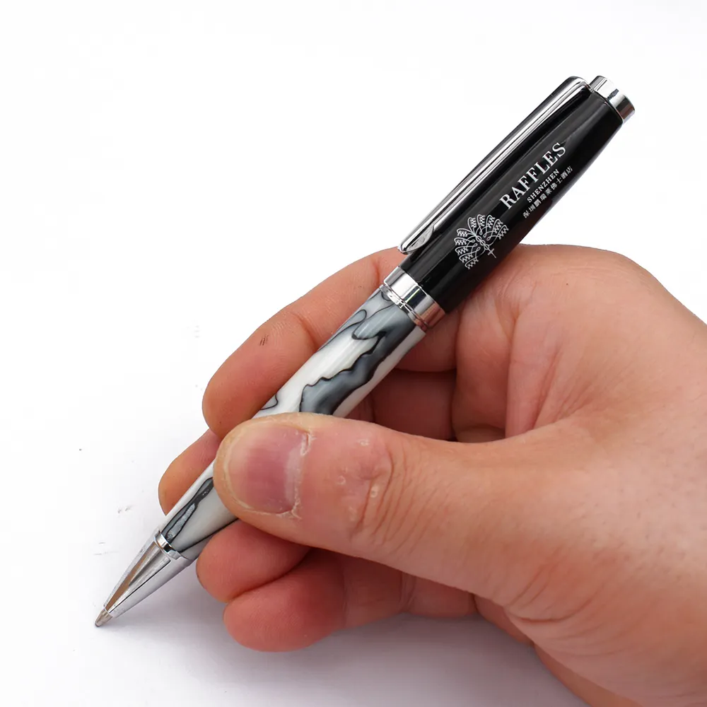 2023 stylos de luxe en laiton en métal lourd pour hommes stylos exécutifs OEM avec stylos acryliques en métal cuivre cadeau d'entreprise