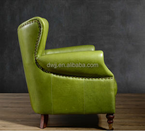 Luxe antieke Chesterfield fauteuil van echt leer, éénpersoons, voor woonkamer, slaapkamer, villa, hotel of appartement - Product Image 5