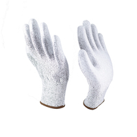 Gants de travail de sécurité gris 13G résistants aux coupures et antidérapants avec revêtement PU, directement de l'usine