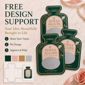 Carte à gratter écologique en relief, personnalisable avec logo, impression sur papier d'art, sérigraphie, carte de vœux à gratter – Vente en gros - Product Image 2