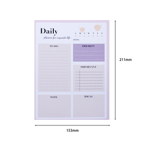 Lista de tareas, planificador, Bloc de notas personalizado, venta al por mayor, 52 hojas sin fecha - Product Image 2