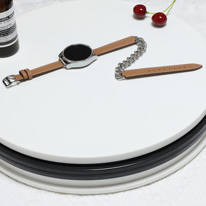 Bracelets de montre pour montre <span class=keywords><strong>Cartier</strong></span> <span class=keywords><strong>Bracelet</strong></span> en cuir noir et <span class=keywords><strong>acier</strong></span> <span class=keywords><strong>inoxydable</strong></span> 20mm double tour <span class=keywords><strong>Bracelet</strong></span> pour montres Garmin - Product Image 6