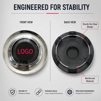 Enjoliveurs de roue flottants personnalisés en ABS finition chrome, auto-nivelants, avec logo personnalisé pour Ferrari Genesis Lexus, pour jantes de luxe