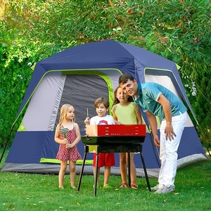 Tente <span class=keywords><strong>de</strong></span> toit familiale portable pour 2/4 personnes, ne nécessitant pas <span class=keywords><strong>de</strong></span> montage, en tissu Oxford 210D imperméable, murs en maille respirante, pliable pour <span class=keywords><strong>le</strong></span> <span class=keywords><strong>camping</strong></span> - Product Image 6