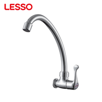 Robinet de cuisine monocommande eau froide LESSO ABS chromé avec cartouche céramique pour évier de cuisine