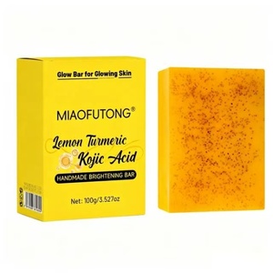 Savon Solide Éclaircissant au Curcuma Jaune Effet Bonne Mine Anti-Taches Exfoliant Hydratant Blanchissant Pour Tous Types de Peau - Product Image 2