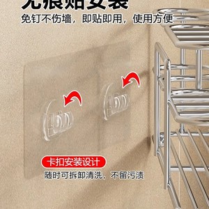 Stainless Steel <b>Toothbrush</b> <b>Holder</b> Wall Mounted <b>Electric</b> <b>Toothbrush</b> Cup Toothpaste Mouthwash Organizer Bathroom Shelf Durable - Product Image 5