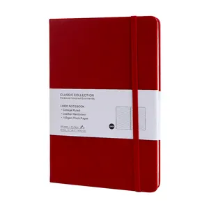 Wholesale Leather Bound Lined Journal Elastic Band Notebook With High Quality