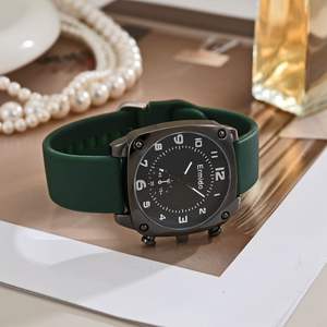 Reloj de cuarzo cuadrado de silicona Little Fresh Jelly para mujer, reloj <span class=keywords><strong>con</strong></span> puntero deportivo de ocio Simple para escuela secundaria y secundaria - Product Image 5