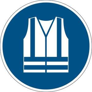 DURABLE - 1735-06 Pictogramme au sol ''Gilet de sécurité haute visibilité'' obligatoire-EAN 4005546983516 SIGNAGE ET MARQUAGE AU SOL - Product Image 1
