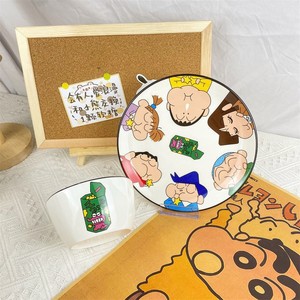 Bol en céramique coloré, photo de famille de l'anime japonais Crayon Shin-chan, assiette en céramique pour étudiant Nohara Shin-suke - Product Image 4