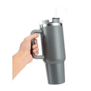 Wholesale 40oz Stainless Steel Tumbler With Handle Vacuum <b>Mug</b> And For Straw Lid Stock Colors For Coffee & Water
