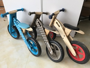 Bambini in legno balance training bike kids push toy wood running bike balance no pedal - Product Image 2