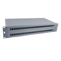 Splitter PLC Rak 19 Inci 1x64 SC/APC Single Mode, untuk Jaringan FTTH/ODN