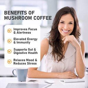 Hot Sale Mushroom Coffee Add Milk Boosts Energy and Reduces Supports Immunity and Invigorating Increased Balanced Intestinal - Product Image 6