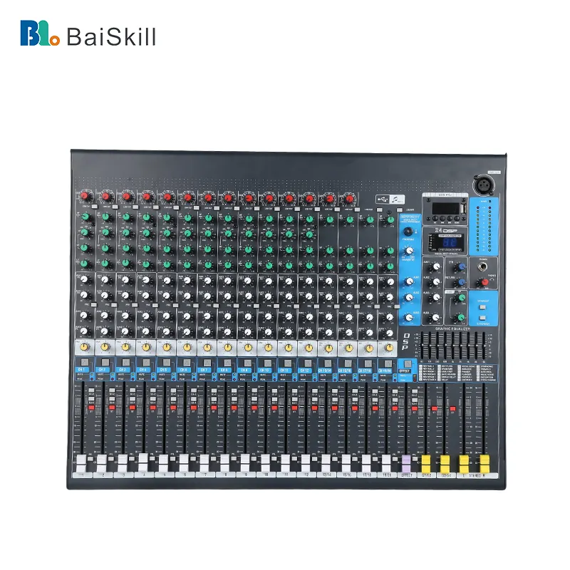 BaiSKill- QU20 24 DSP audio console mixer12/16/20 channel design mixer sound system