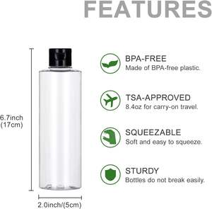 Clear Leakproof Empty Plastic Squeeze 1000 Ml PET Dish Wash <b>Bottle</b> - Product Image 2