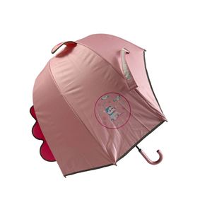 Paraguas Recto con Diseño de Animal de Dibujos Animados en 3D, con 6 Varillas y Mango en Forma de J, para Niños, con Tiras Reflectantes - Product Image 5