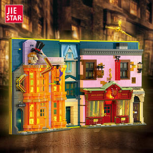 JIESTAR JJ9057 1940PCS Série de films Boutique de blagues <span class=keywords><strong>Weasley</strong></span> Modèle de blocs de construction technique Jouet éducatif Cadeau de fête - Product Image 2