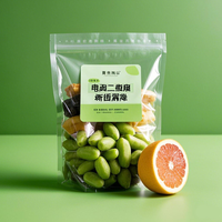 Pochette d'emballage de fruits secs en plastique avec logo personnalisé sac d'emballage alimentaire sec transparent