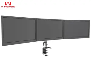 V-mounts 15-24 inç üçlü monitör montaj masası standı mekanik yay yükseklik ayarlı kol