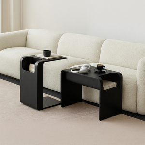 Mesa de sofá de madera maciza moderna de lujo de media casa para sala de estar y dormitorio muebles para el hogar hechos a mano - Product Image 1