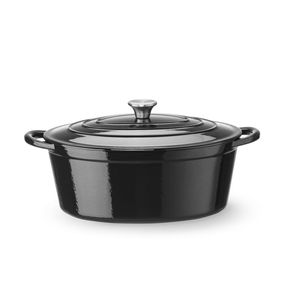 Casserole en fonte vitrifiée noire HENDI 6,88 L 405x255x(H)134mm Équipement de cuisson - Product Image 1