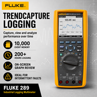 Multimeter Digital Akurasi Tinggi 289 True RMS Trend Capture 1000V, Bertenaga Baterai, Untuk Penggunaan Industri, Garansi 1 Tahun