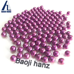 Perles à billes en titane pur de 8mm de diamètre pour la fabrication de bijoux