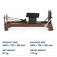 Produit tendance 2026 Réformateur Pilates en bois d'érable pour studio et entraînement fitness commercial