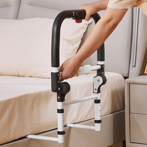 Barrière <span class=keywords><strong>de</strong></span> sécurité pour lit pour personnes âgées, nouvelle génération, support latéral pliable, éclairage, soins, original, vente chaude - Product Image 3