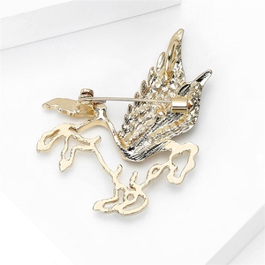 Broche de Aleación con Diseño de Caballo Volador, Moderno <span class=keywords><strong>y</strong></span> Creativo, para Trajes de Hombre <span class=keywords><strong>y</strong></span> Mujer, Venta Caliente de Fábrica - Product Image 6