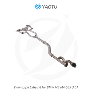 YT Valvetronic зеркальная полированная выхлопная система Catback, 304 нержавеющая сталь для Bmw G8x G80 G82 M3 M4 - Product Image 2