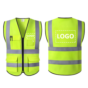 Gilet de Sécurité <span class=keywords><strong>Personnalisé</strong></span> <span class=keywords><strong>Haute</strong></span> <span class=keywords><strong>Visibilité</strong></span> Multi-Poches, Vêtement Réfléchissant et Fluorescent - Product Image 1
