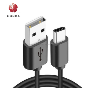 أسود/أبيض USB <span class=keywords><strong>A</strong></span> إلى C كابل كابل شحن سريع متوافق مع غالاكسي S10 S9 نوت 9 - Product Image 1