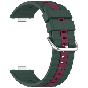 Correa de Silicona de 2 Tonos de Repuesto para Reloj Huawei Watch Fit 3/ Fit 4/ Fit 4 Pro/ Fit 5/ Fit 5 Pro, Disponible en Fábrica al por Mayor - Product Image 5
